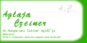 aglaja czeiner business card